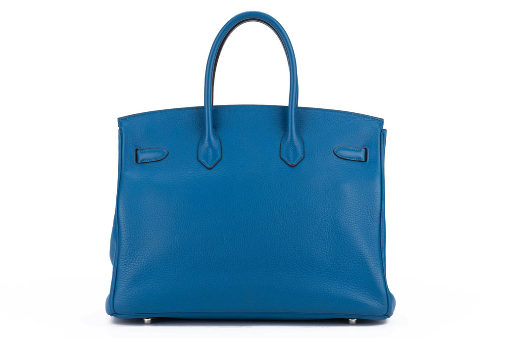 Hermes Birkin 35 Blue Izmir Clemence