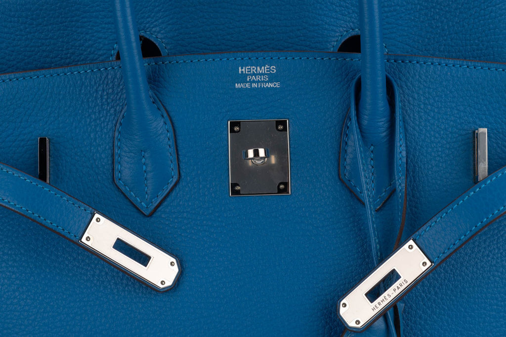 Hermes Birkin 35 Blue Izmir Clemence