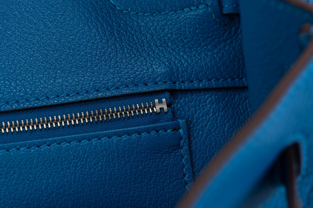 Hermes Birkin 35 Blue Izmir Clemence