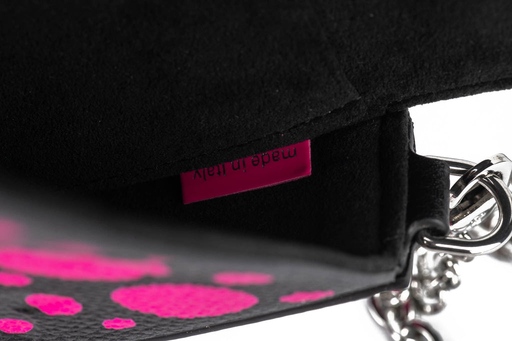 Vuitton NIB Kusama Black Fuchsia Felicie