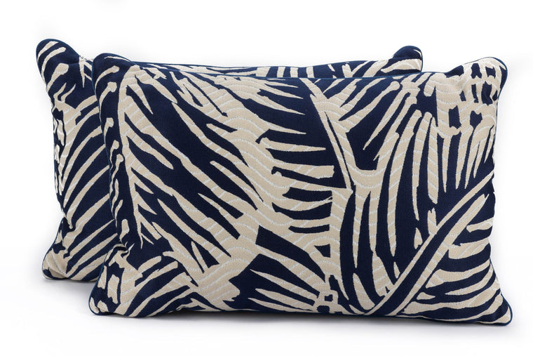 Hermes Set Of 2 Feuillage Vague In Navy