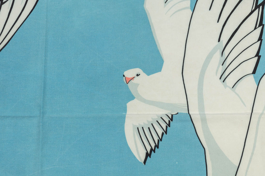 Hermès Vintage Cotton Seagulls Sarongs