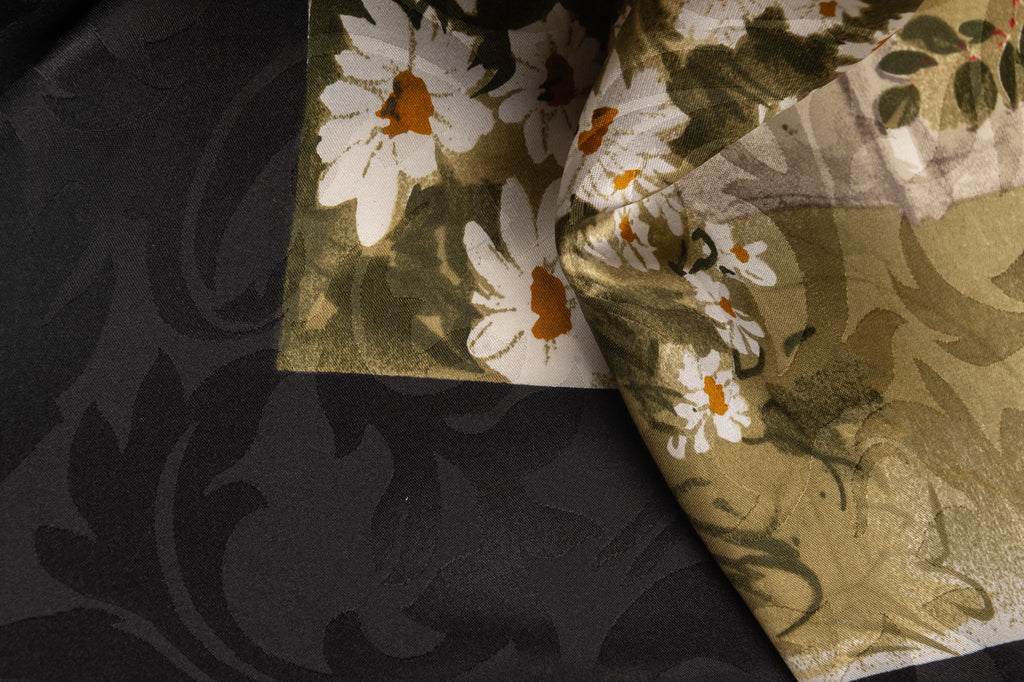 Versace 80s Flowers Silk Scarf