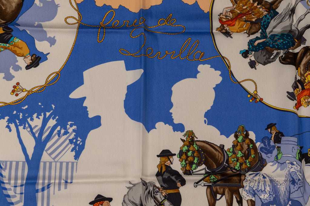 Hermès "Feria De Sevilla" Yellow Scarf