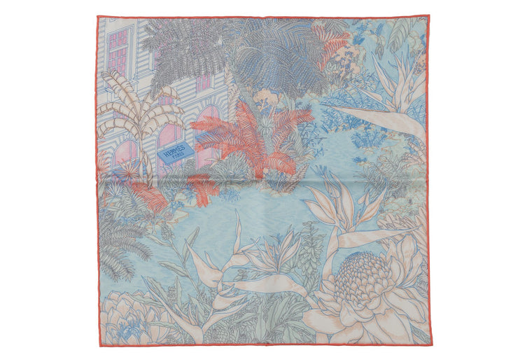 Hermès New Tropical Garden Silk Gavroche
