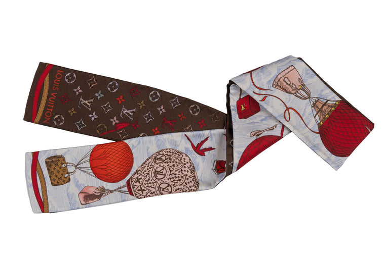 Vuitton New Air Ballon Silk Red Bandeau