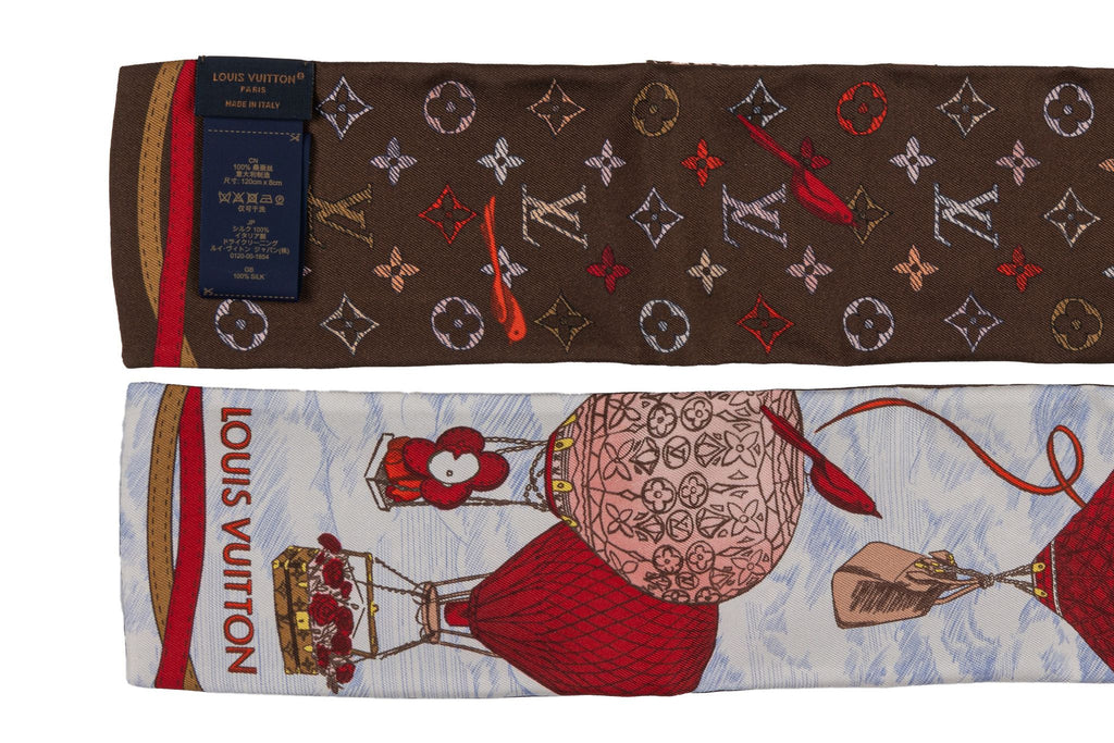 Vuitton New Air Ballon Silk Red Bandeau