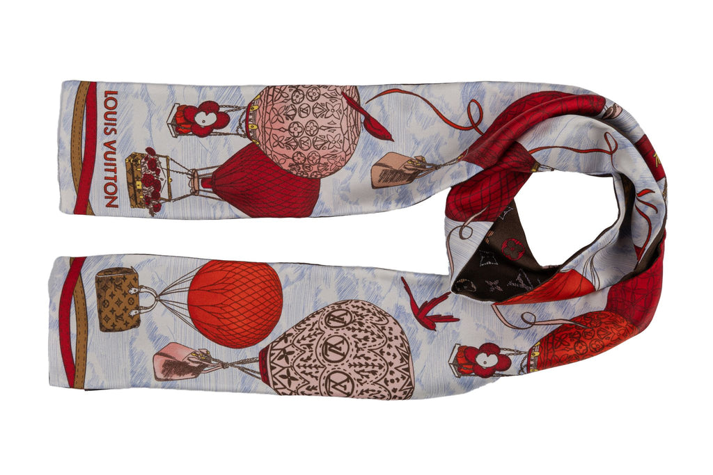 Vuitton New Air Ballon Silk Red Bandeau