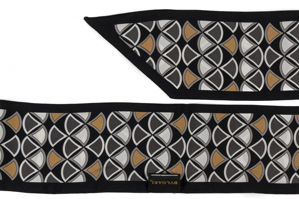 Burberry New Geometric Silk Maxi Twilly