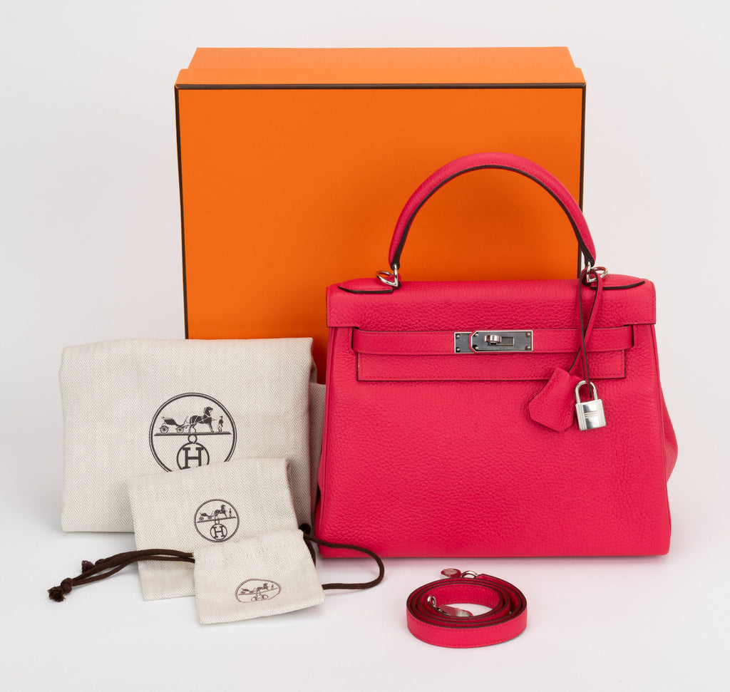 Hermes New Kelly 28 Rose Mexico Clemence