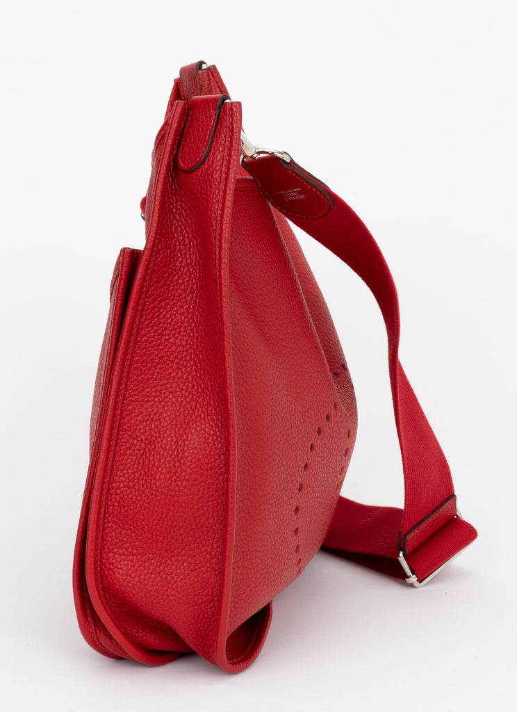 Hermès Evelyne GM Rouge & Palladium