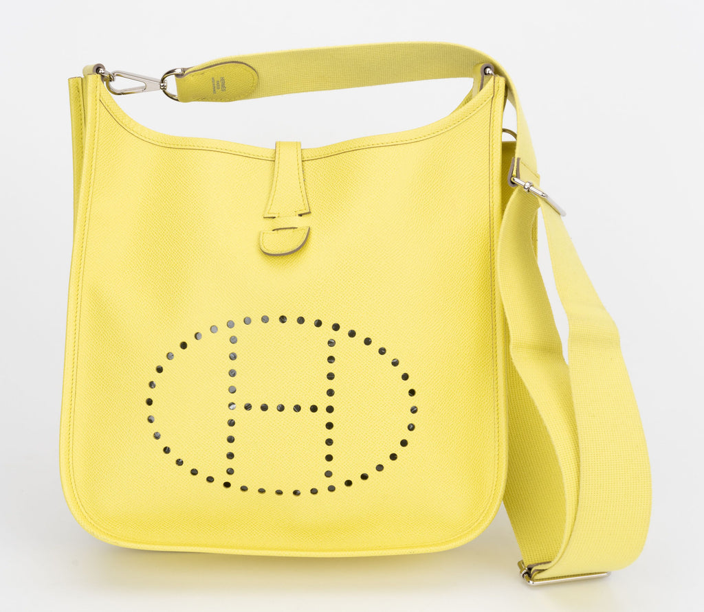 Hermès Jaune Poussin Epsom Evelyne PM