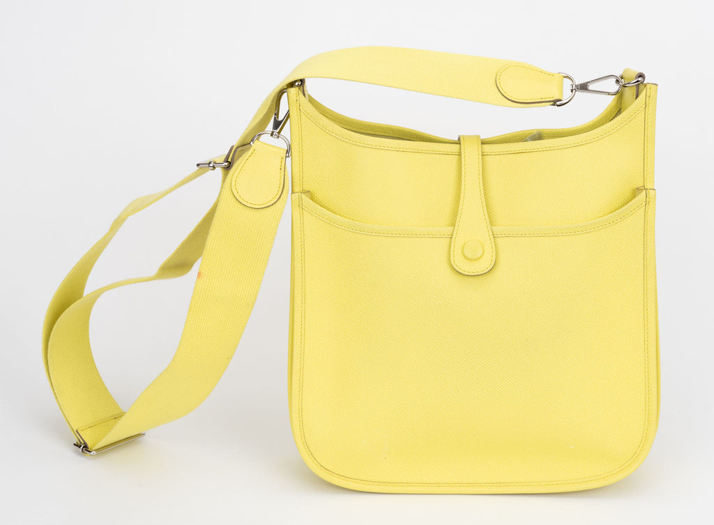 Hermès Jaune Poussin Epsom Evelyne PM