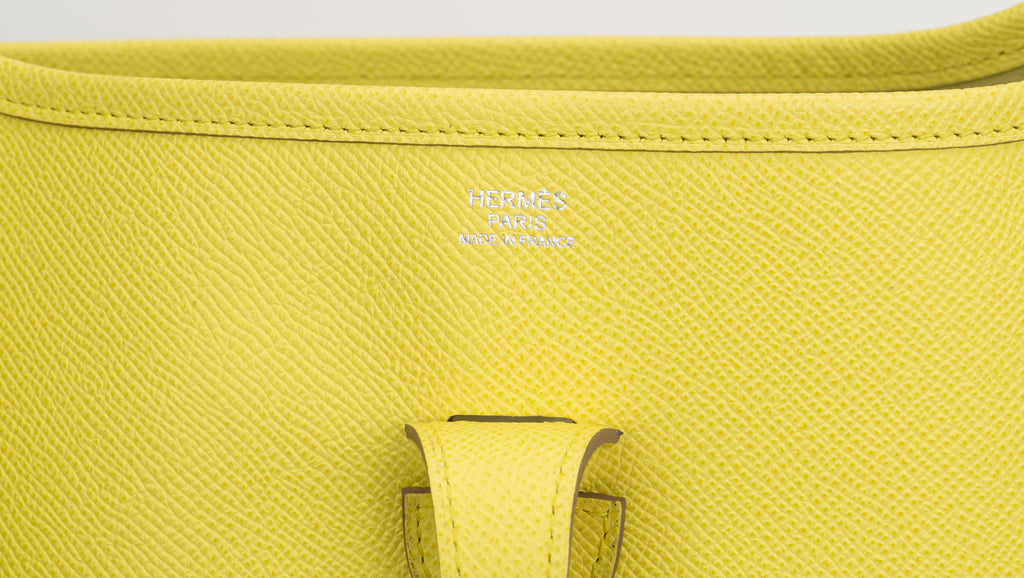 Hermès Jaune Poussin Epsom Evelyne PM