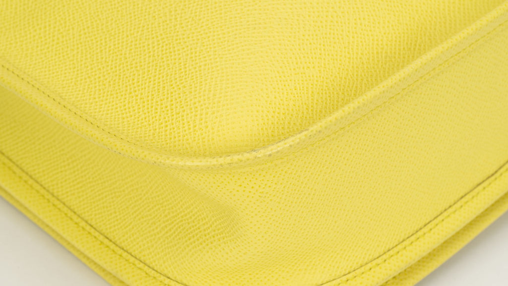 Hermès Jaune Poussin Epsom Evelyne PM