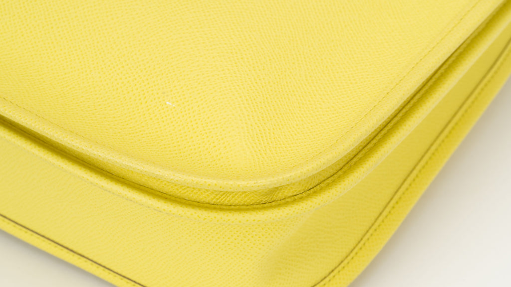 Hermès Jaune Poussin Epsom Evelyne PM