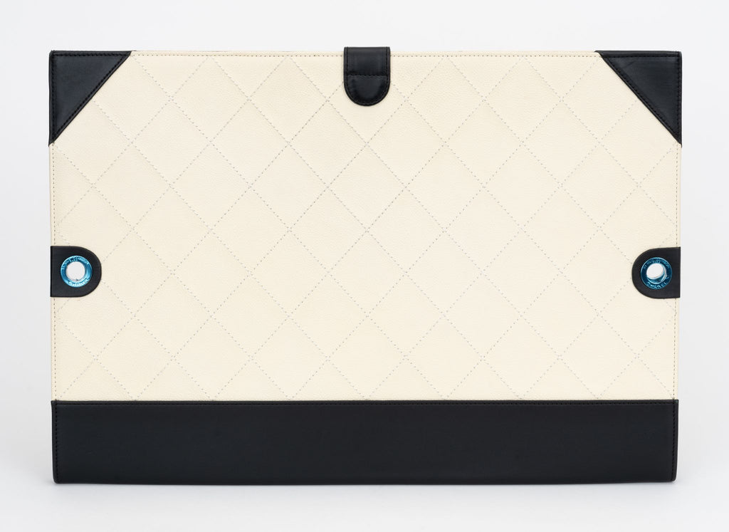 Chanel New 2014 White Portfolio Clutch