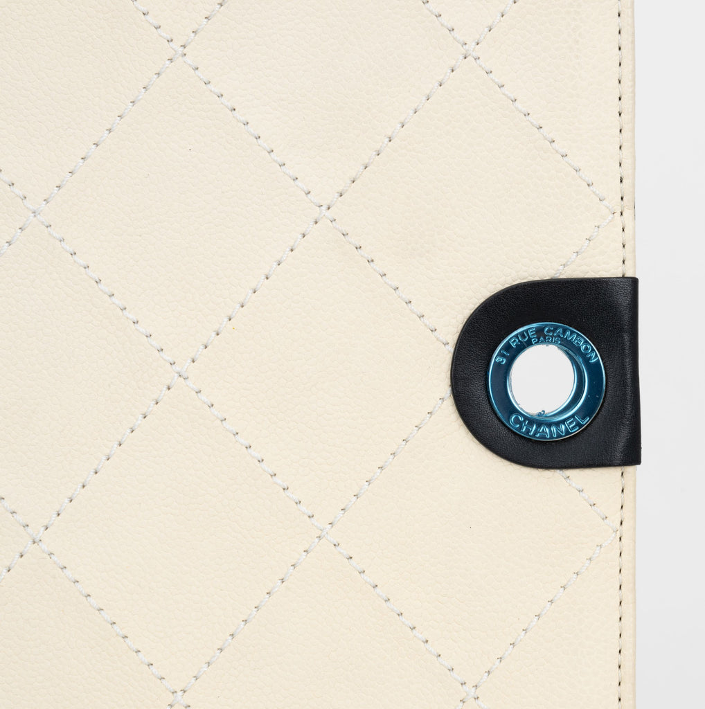 Chanel New 2014 White Portfolio Clutch