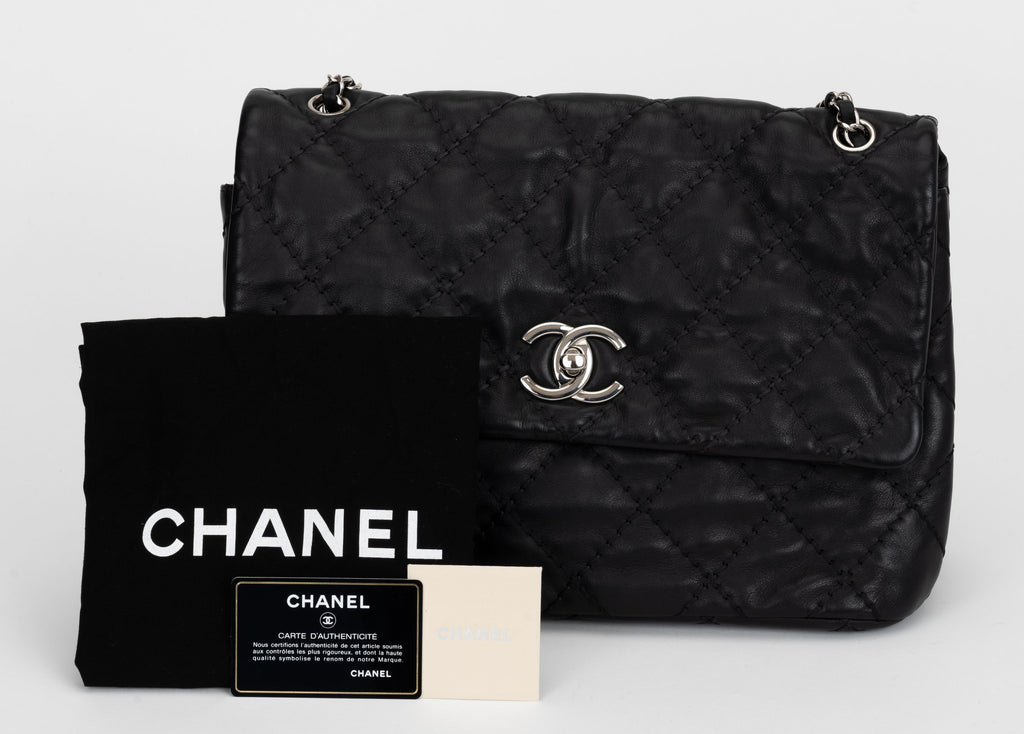 Chanel Black Quilted Large Shoulder Bag