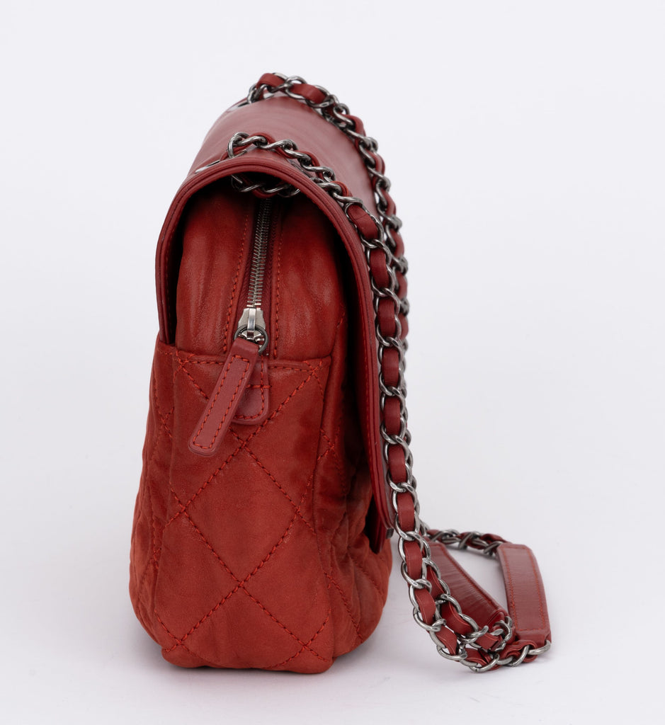 Chanel Red Large 2 Way Shoulder Bag