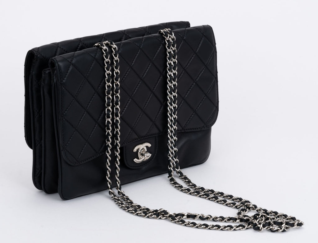 Chanel Black Double Sided Shoulder Bag