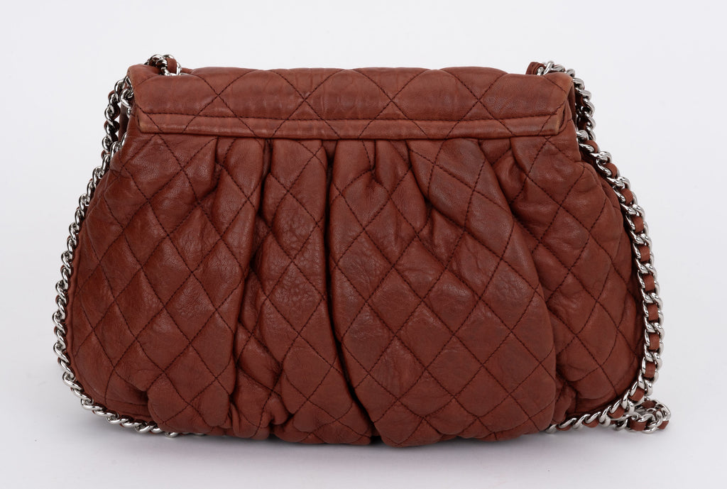 Chanel Brown Quilted Medium Chain Around
