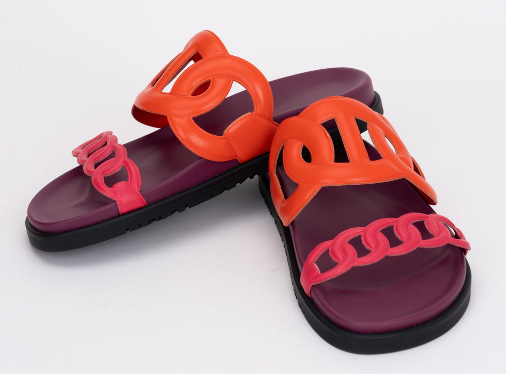 Hermès New Chain D Ancre 38 Sandals