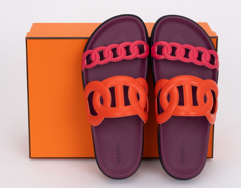 Hermès New Chain D Ancre 38 Sandals