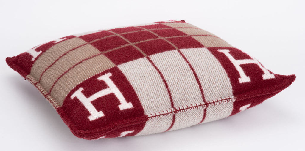 Hermès New Large Avalon Burgundy Pillow