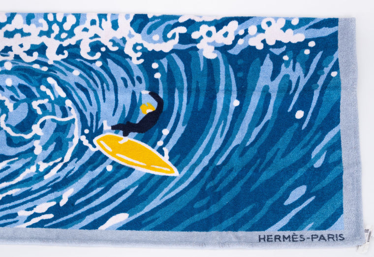 Hermès BNIB Surf & Wave Beach Towel