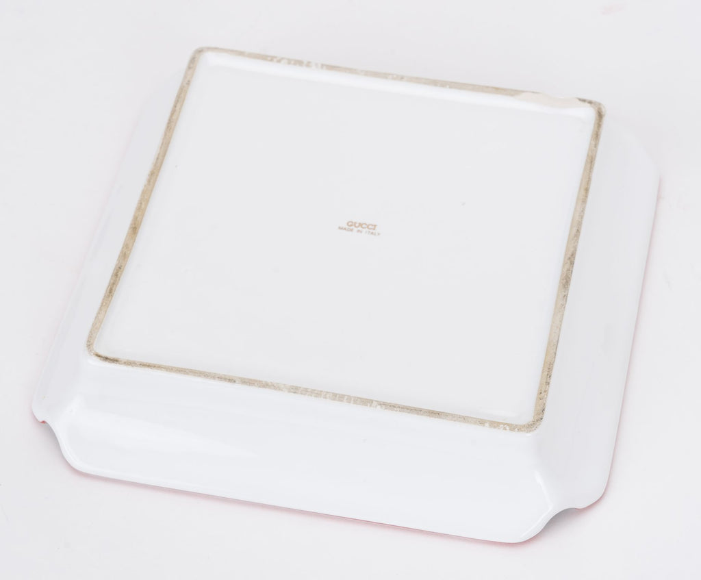 Gucci Porcelain Bouquet Square Ashtray