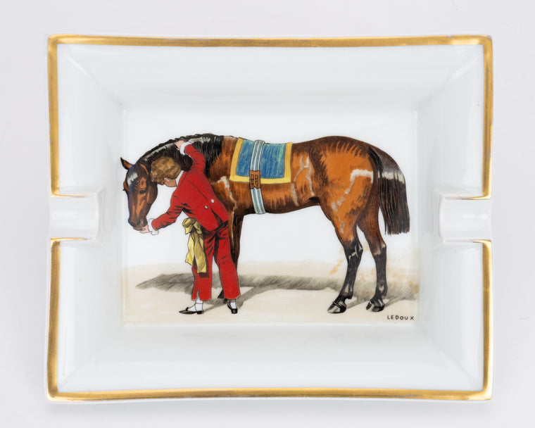 Hermès Horse Ledoux Porcelain Ashtray