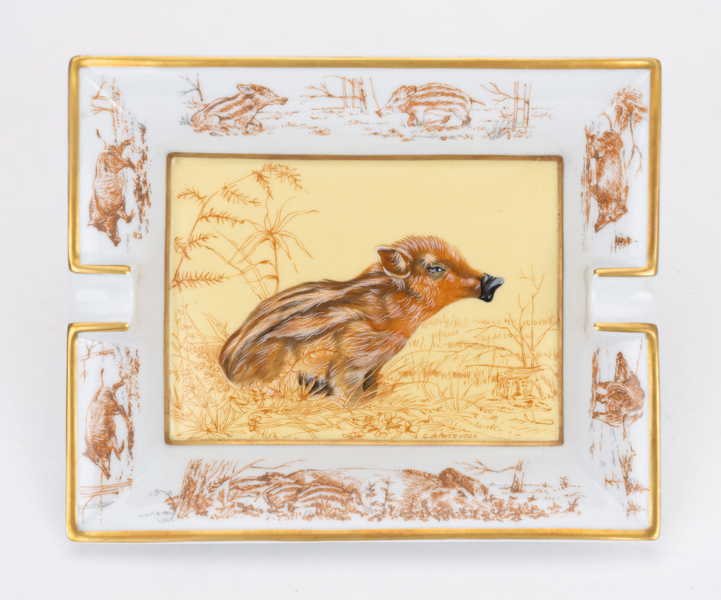 Hermès Porcelain Wild Boar Ashtray
