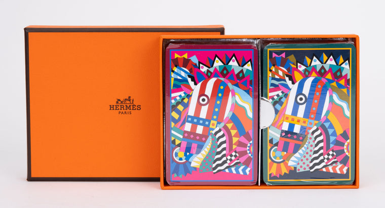 Hermès New Set 2 Poker Decks In Box