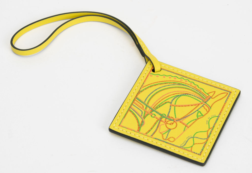 Hermès New Yellow Leather Bag Charm