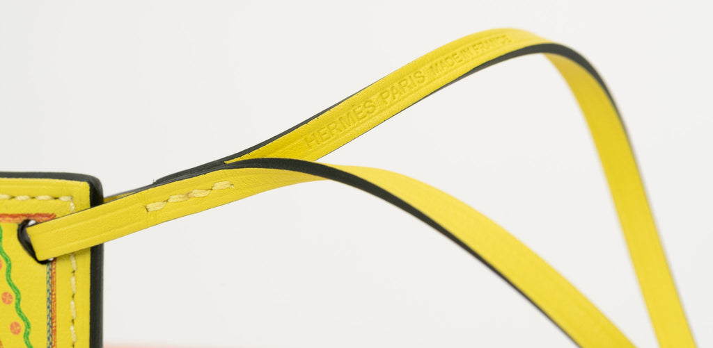 Hermès New Yellow Leather Bag Charm