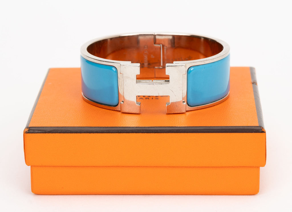 Hermès Clic Clac Turquoise H Bracelet MD