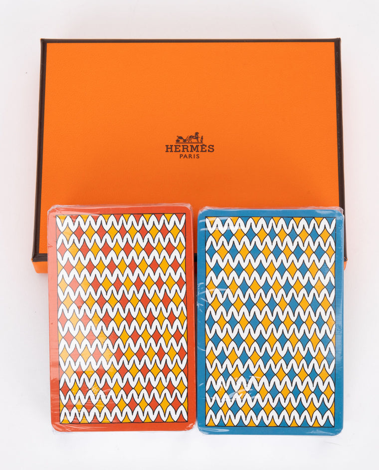 Hermès New Set 2 Poker Decks In Box