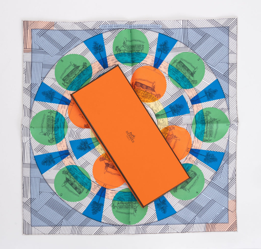 Hermés New Jeu Des Omnibus Silk Gavroche