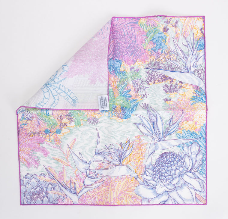 Hermès New Tropical Garden Silk Gavroche