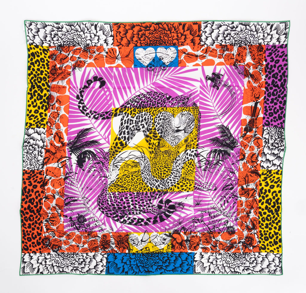 Hermès New "Jungle Love" 70cm Scarf