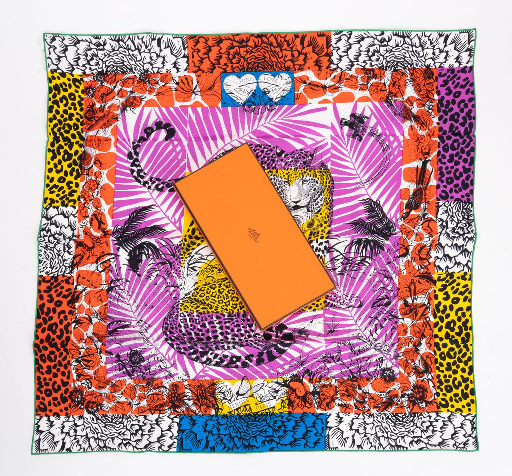 Hermès New "Jungle Love" 70cm Scarf