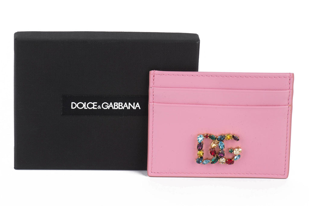 Dolce New Pink Jeweled CC Wallet