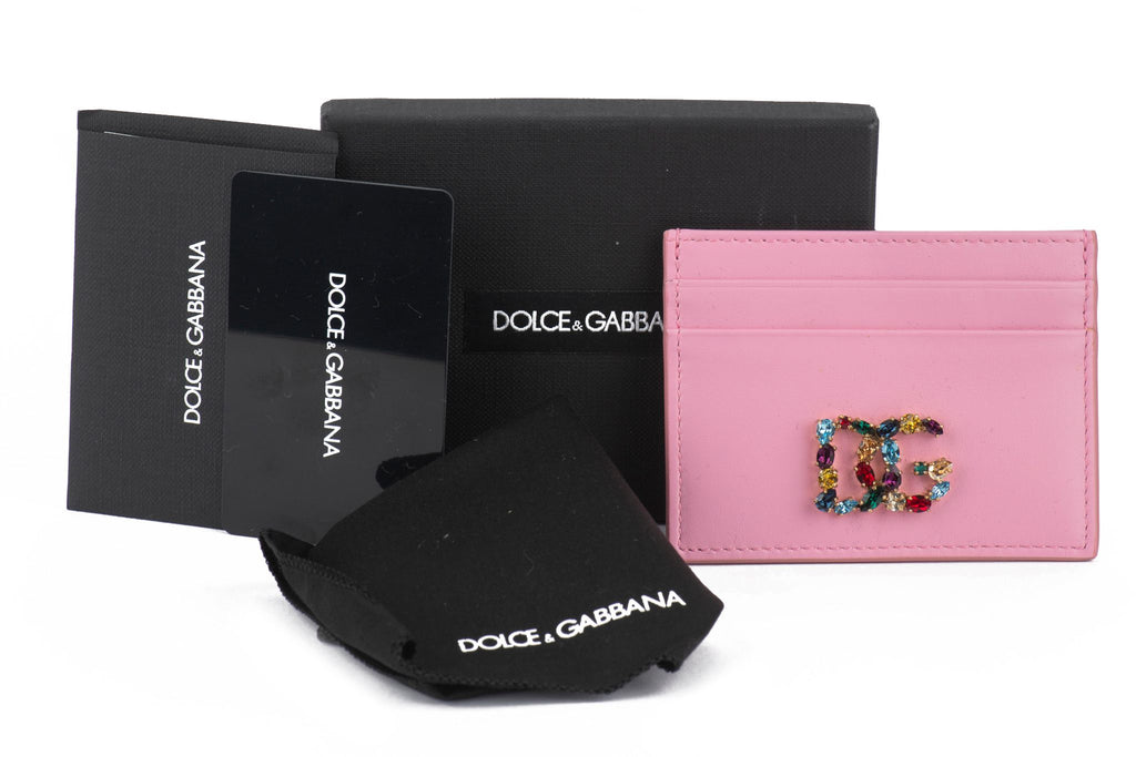 Dolce New Pink Jeweled CC Wallet