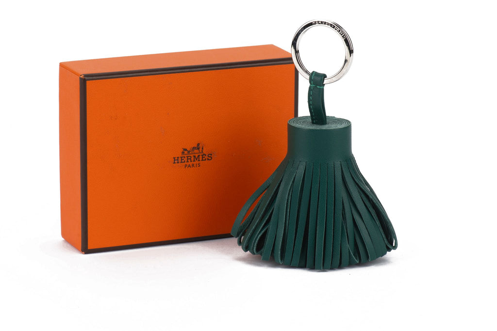 Hermès New Vert Cypress Carmen Keychain