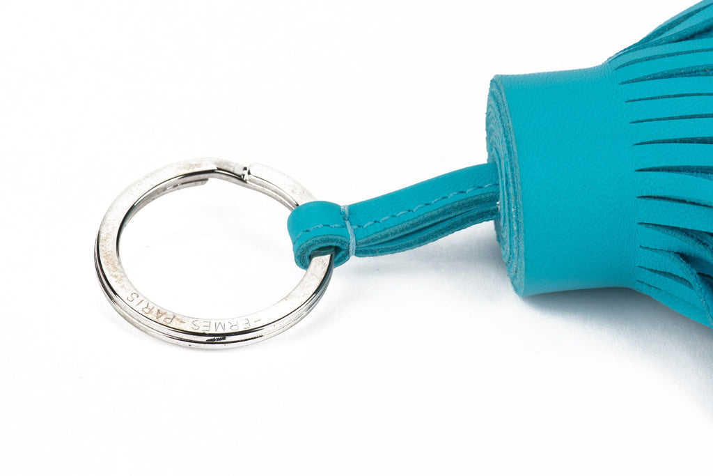Hermès New Turquoise Carmen Keychain