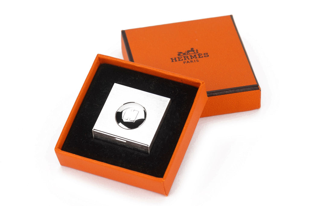 Hermès Palladium Photo Holder With Box