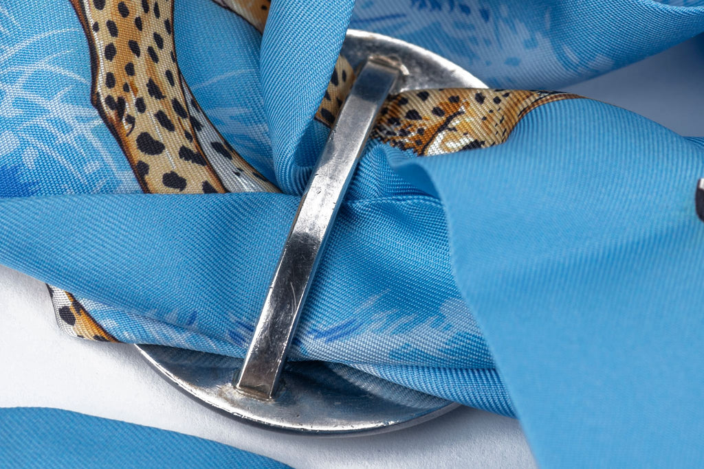 Hermès Silver Tuareg Scarf Ring W/Box