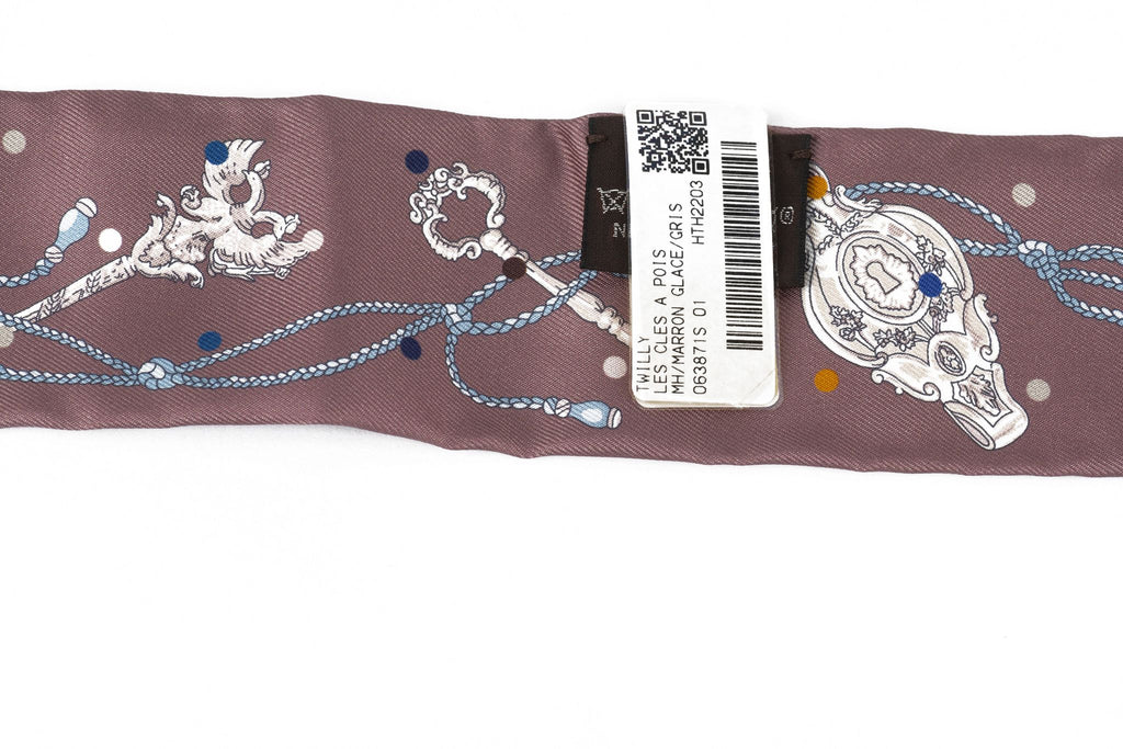 Hermès New Les Cles A Pois Shadow Twilly
