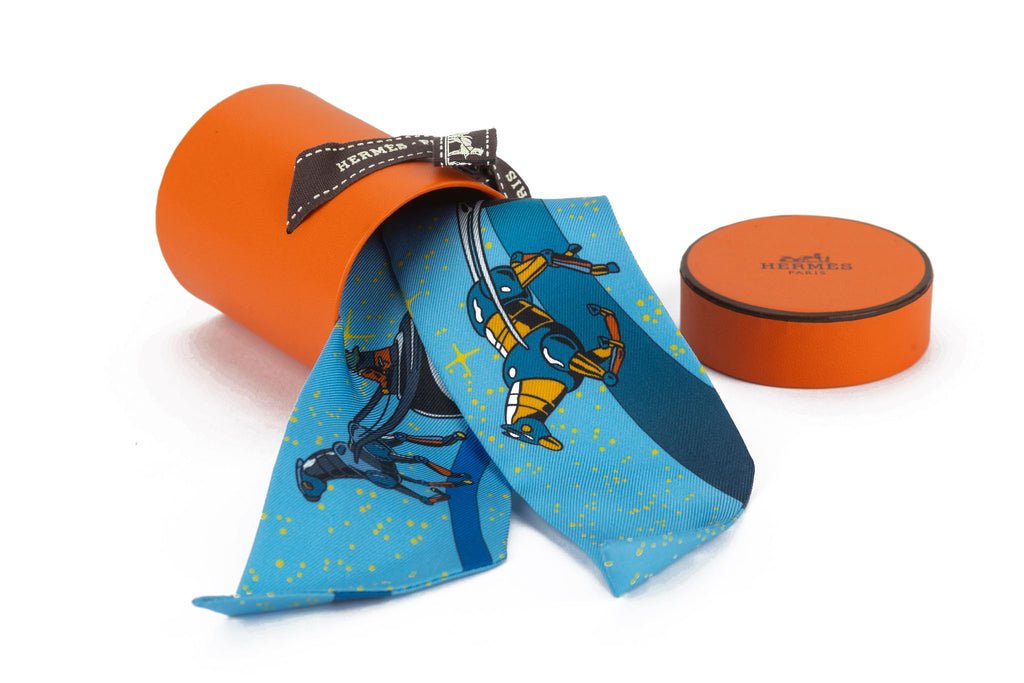 Hermès New Silk "Space Derby" Twilly